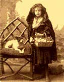 victorian girl & chair